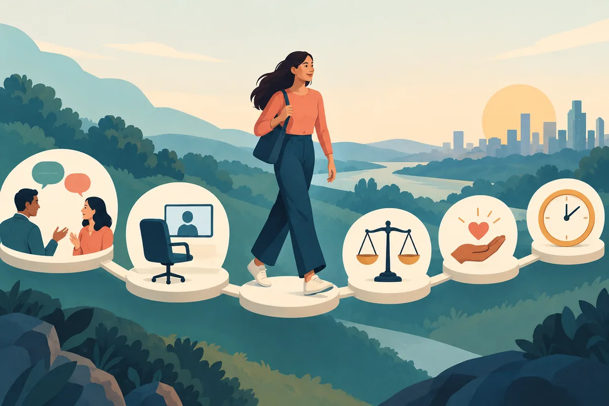 A candidate journey map balances interview format, communication, feedback, fairness, and decision timing.