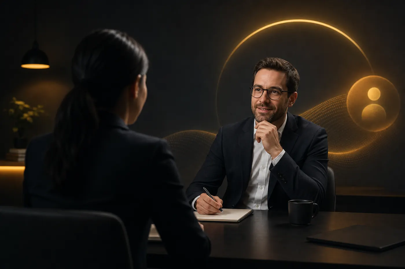Editorial illustration for 25 Questions to Ask at the End of an Interview (2026)