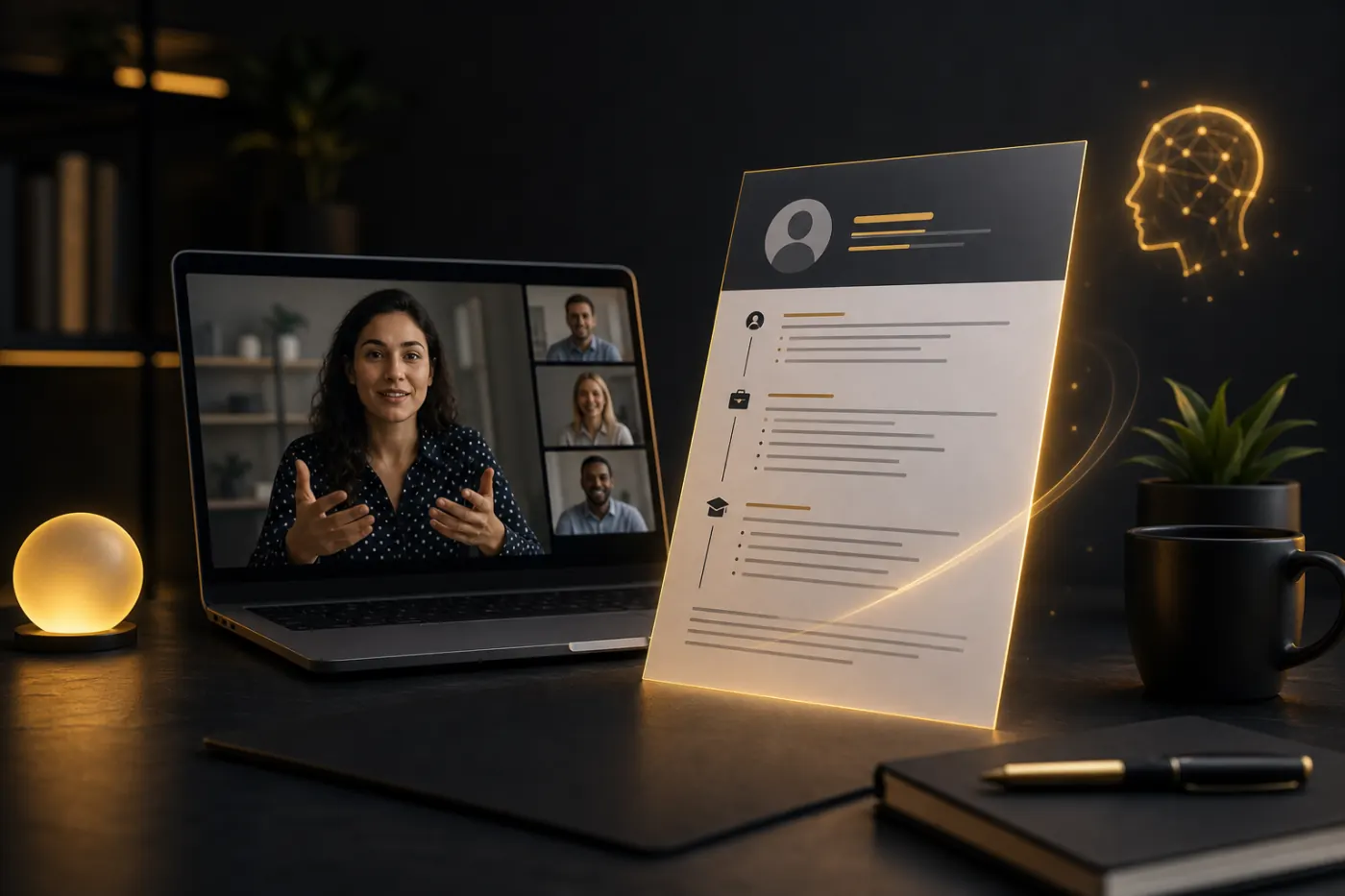 Editorial illustration for How to Write a Resume for a Remote Job