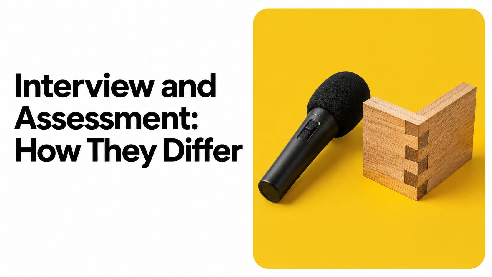 Interview and Assessment: How They Differ