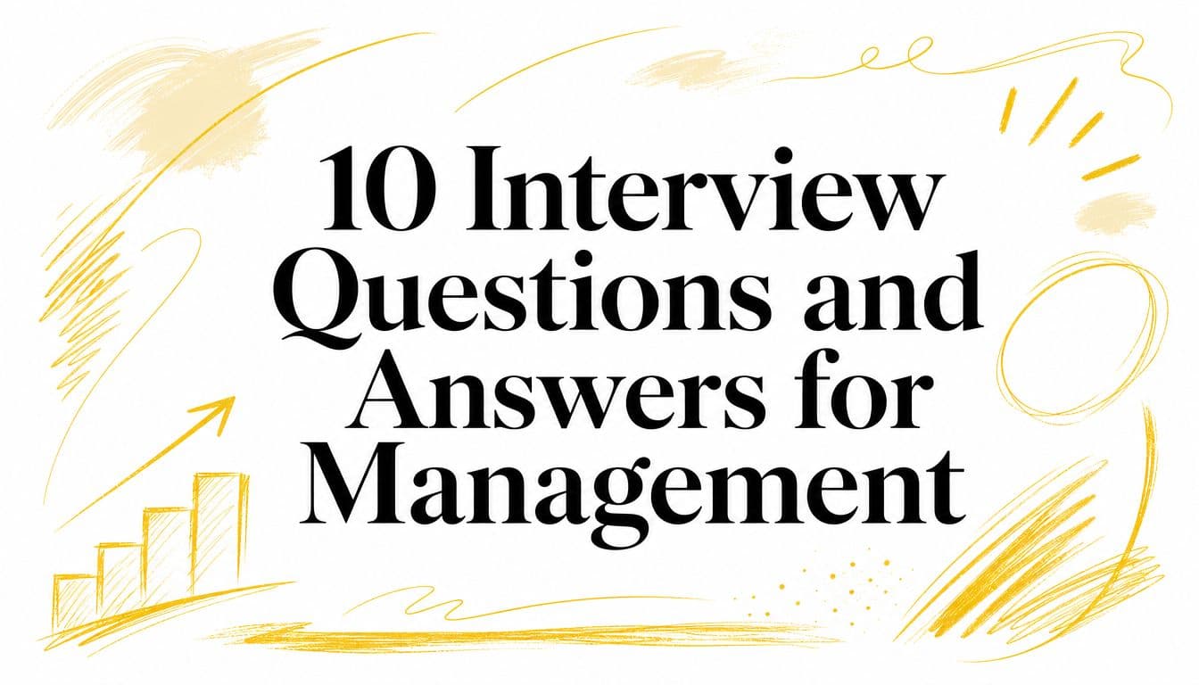 10 Interview Questions and Answers for Management