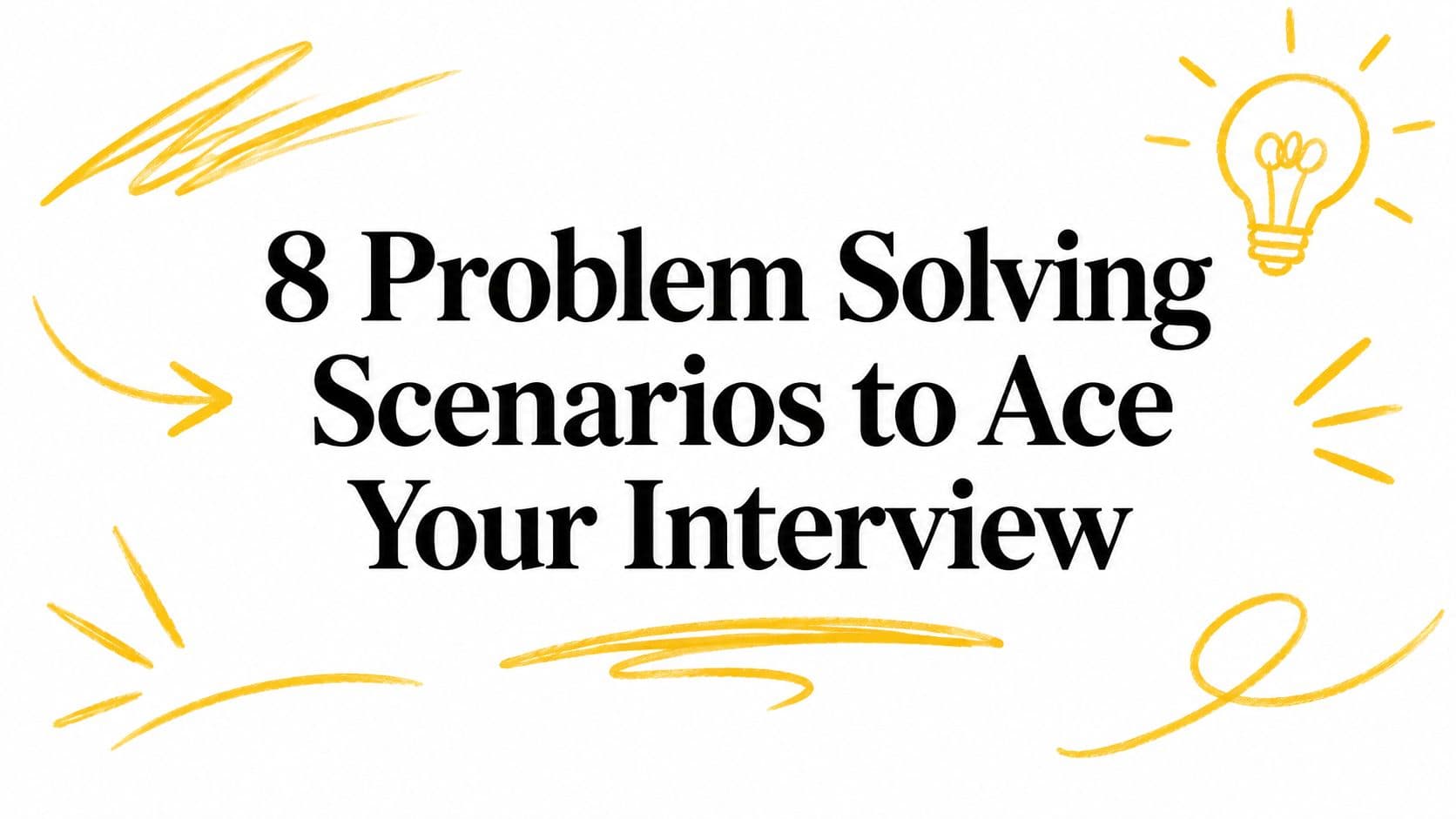 8 Problem Solving Scenarios to Ace Your Interview